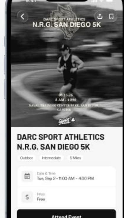 Event detail page for a hosted 5K